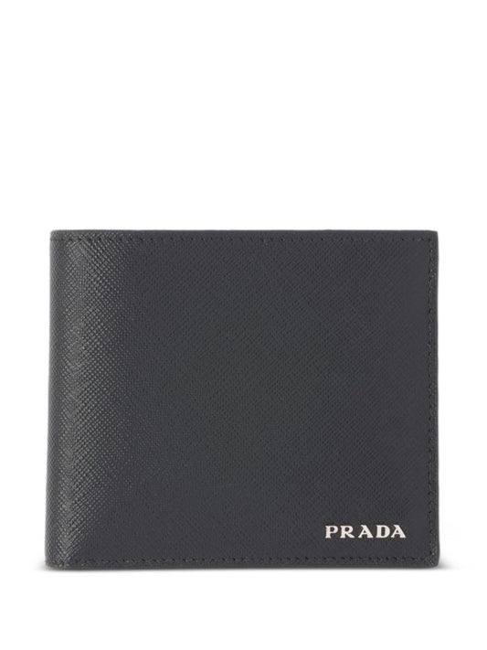 Black Textured Double-Sided Wallet