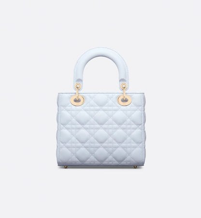 Große Lady Dior Tasche in Hellblau