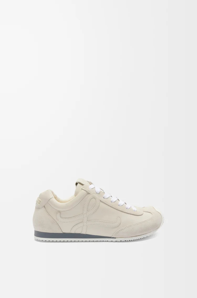 Ballet Runner 2.0 Sneaker aus weichem weißem Leder