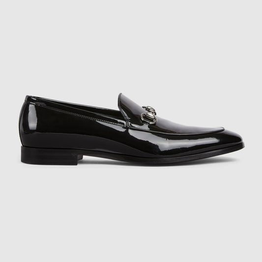 Men's Moccasin with Claw in Black Leather