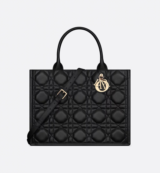 Dior Book Tote Bag Groß Schwarz