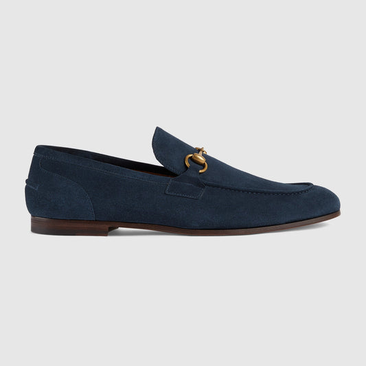 Men's GG Jordaan loafer in blue suede