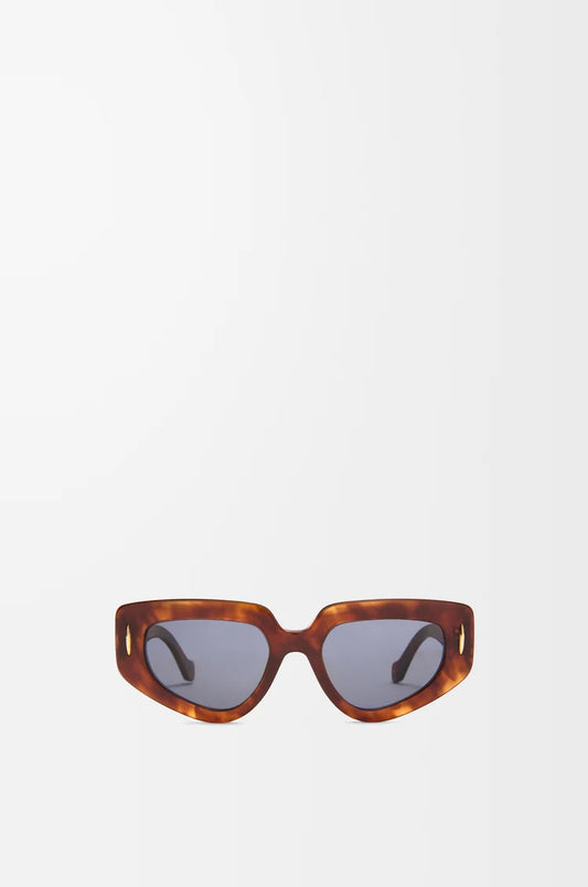 Small Butterfly Screen Sunglasses in Flamed Havana