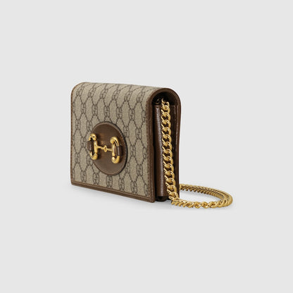 Horsebit 1955 Wallet With GG Supreme Chain