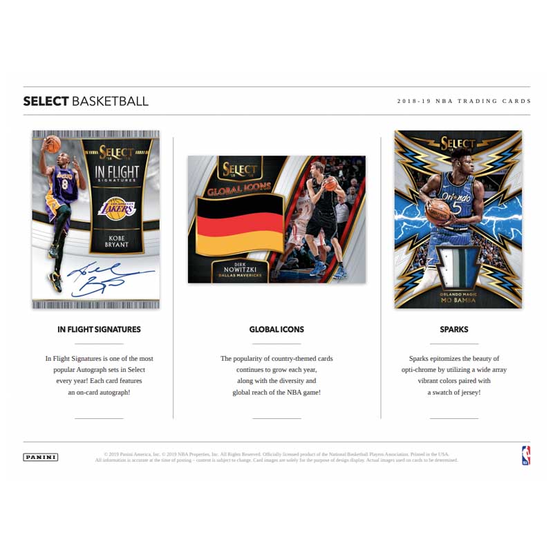 2018/19 Panini Select Basketball Hobby Box — image 3