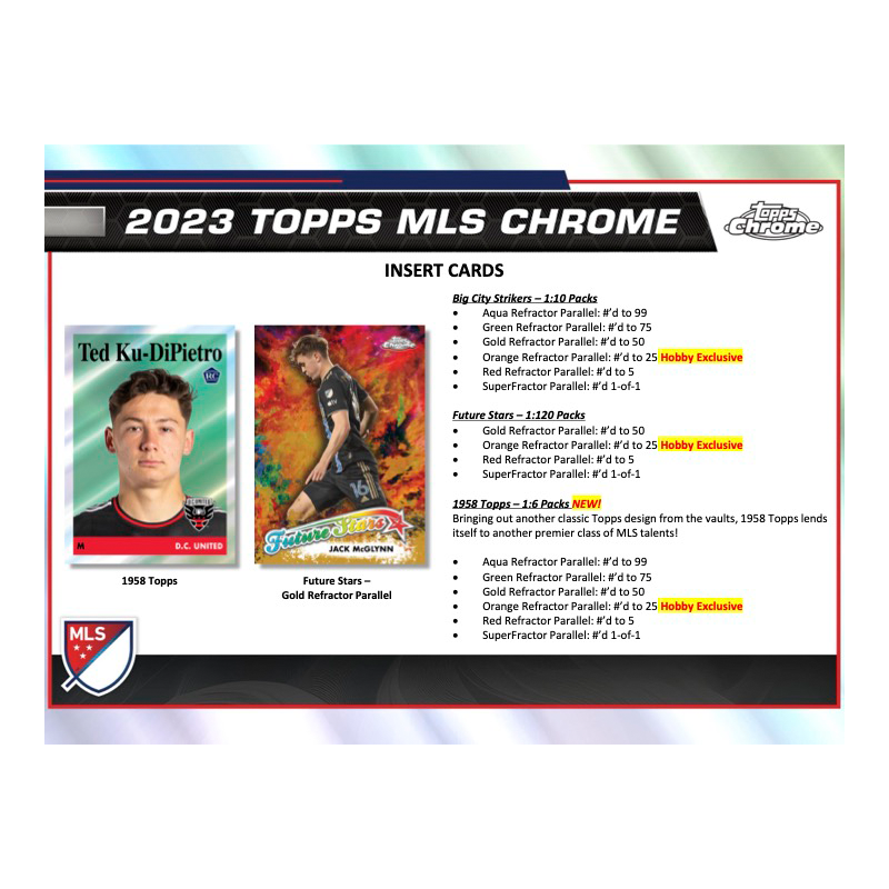 2023 Topps Chrome MLS Soccer Hobby 12 Box Case — image 4