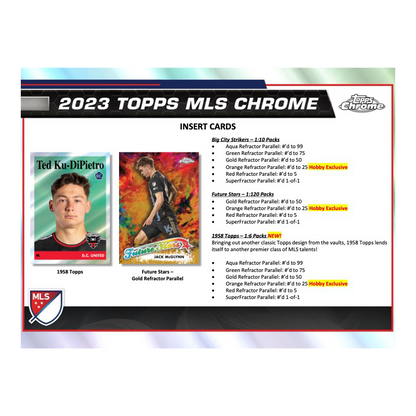 2023 Topps Chrome MLS Soccer Hobby 12 Box Case — image 4