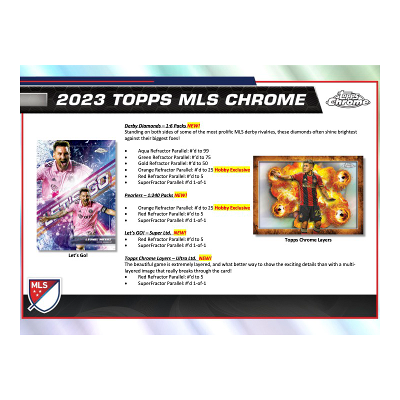 2023 Topps Chrome MLS Soccer Hobby 12 Box Case — image 5