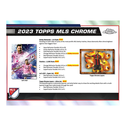 2023 Topps Chrome MLS Soccer Hobby 12 Box Case — image 5