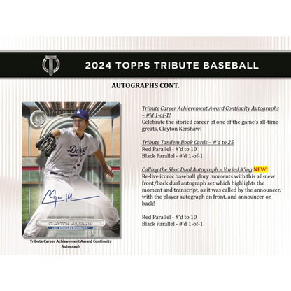 2024 Topps Tribute Baseball Hobby Box — image 6