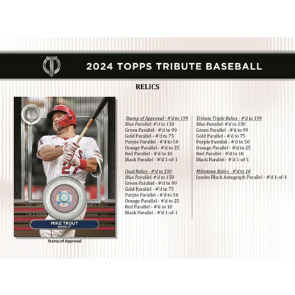 2024 Topps Tribute Baseball Hobby Box — image 7