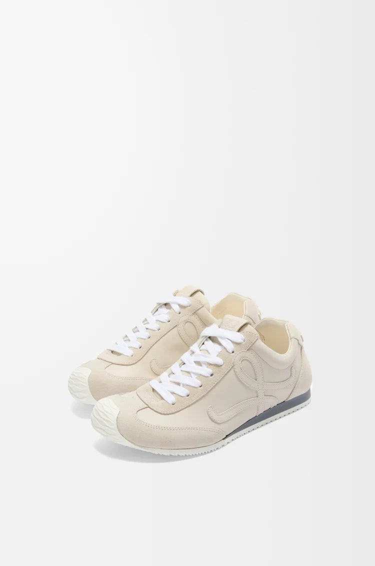 Ballet Runner 2.0 Sneaker aus weichem weißem Leder