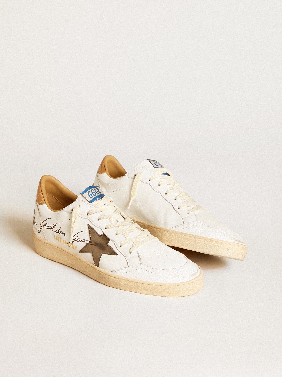 Ball Star in nappa with laminated star and crocodile leather heel