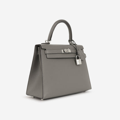 Kelly 25 - Meyer Grey Epsom