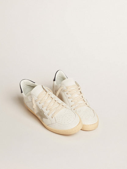 Ball Star with ice suede star and blue leather heel tab