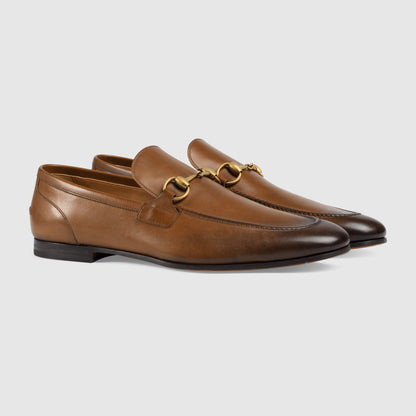 Men's GG Jordaan Loafer in Brown Leather