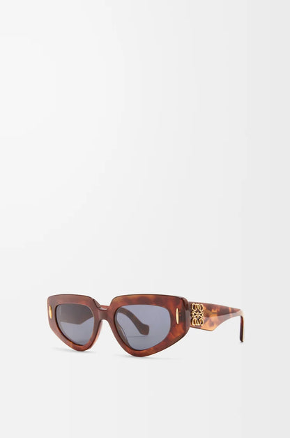 Small Butterfly Screen Sunglasses in Flamed Havana