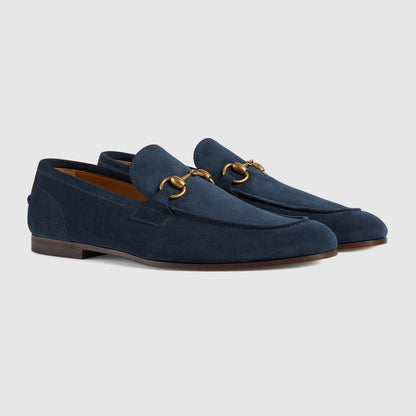 Men's GG Jordaan loafer in blue suede