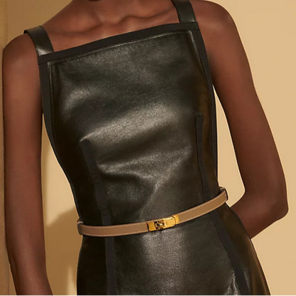 Kelly 18 Ètoupe / Gold Women's Belt