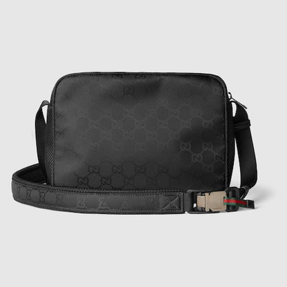 Gucci Nexus kleine Umhängetasche aus schwarzem Nylon