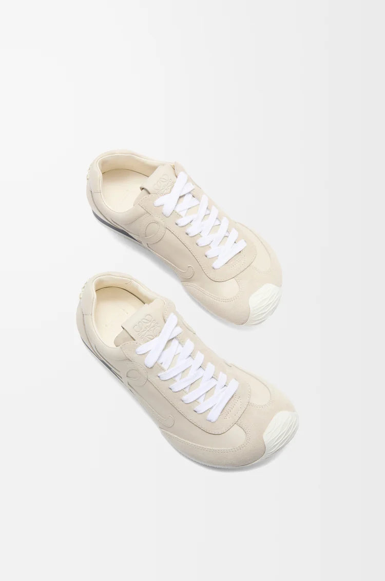 Ballet Runner 2.0 Sneaker aus weichem weißem Leder
