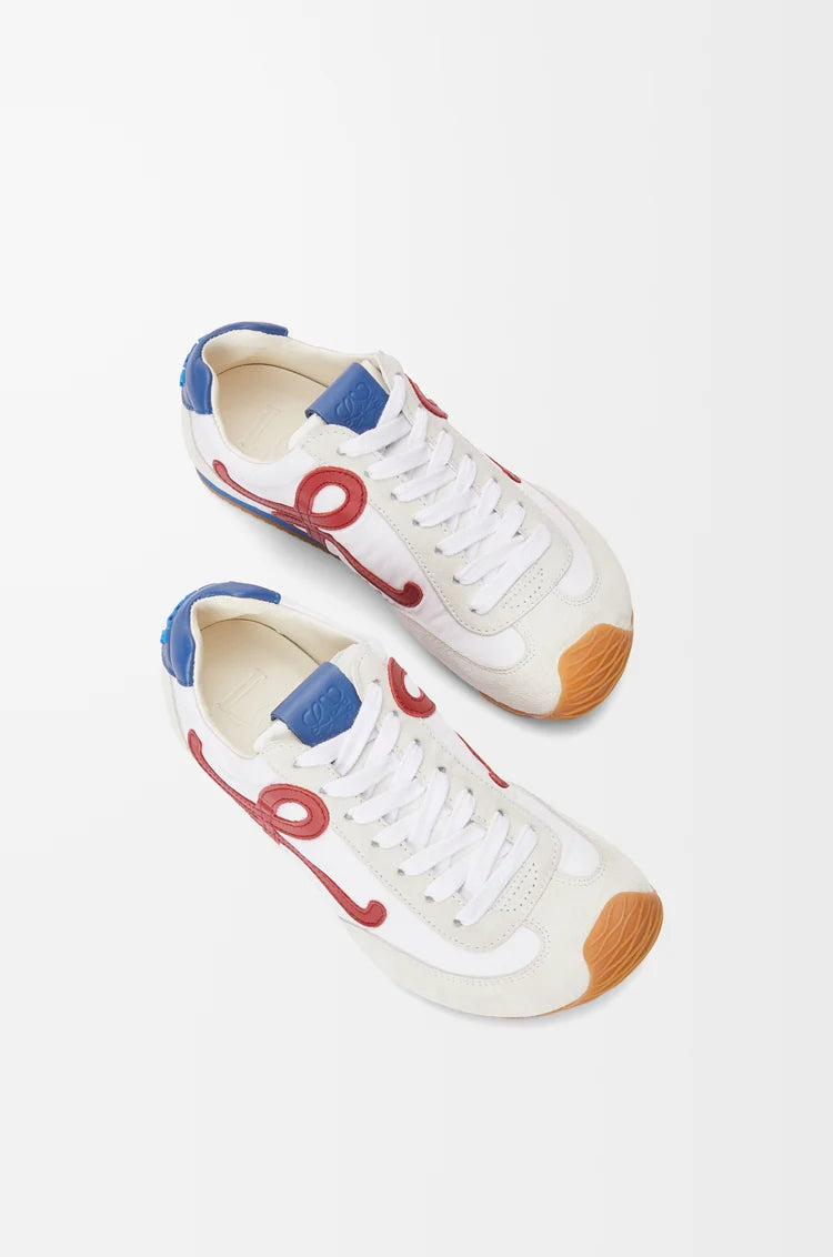 Ballet Runner 2.0 Sneaker aus weiß/rotem Nylon