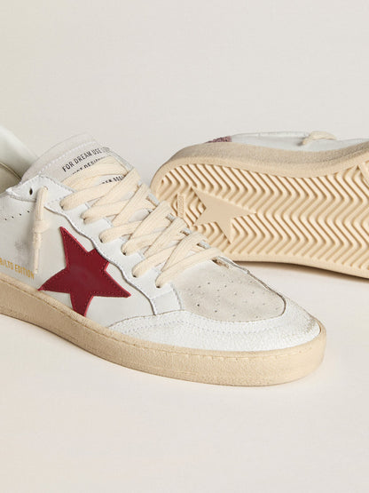 Ball Star LTD with red leather star and pink glitter heel tab