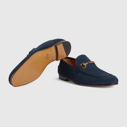 Men's GG Jordaan loafer in blue suede