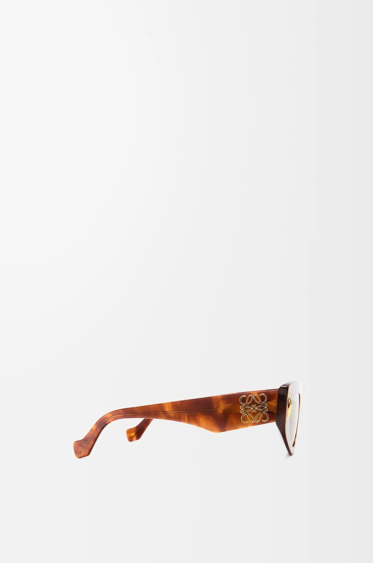 Small Butterfly Screen Sunglasses in Flamed Havana