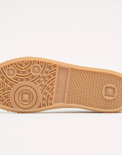 Upvillage Low Top Sneaker aus weißem perforiertem Nappaleder