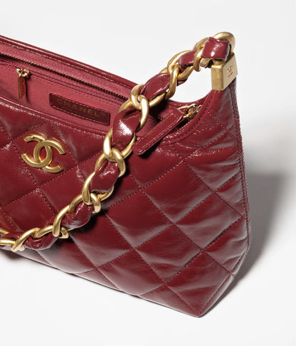 Burgunderrote Hobo-Tasche