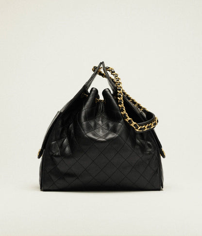 CHANEL 25 Mittelgroße schwarze Tasche