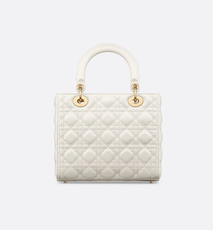 Große Lady Dior Weiße Tasche