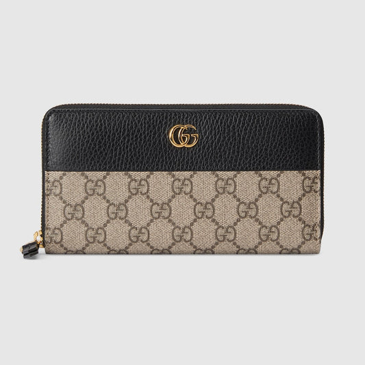 GG Marmont Two-Tone Zip Around Wallet