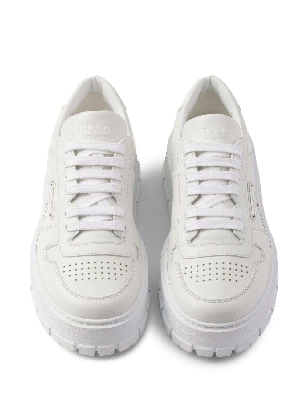 Scarpe in pelle bianca