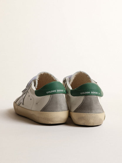 Old School Young with laminated leather star and green heel tab