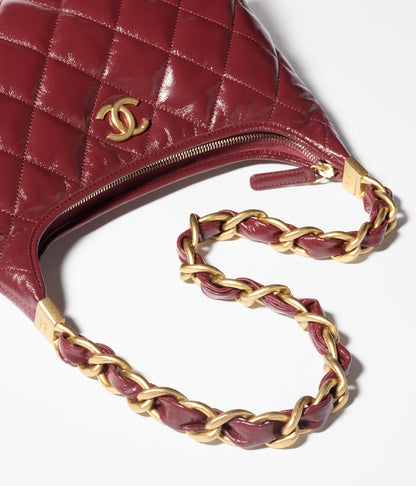Burgunderrote Hobo-Tasche