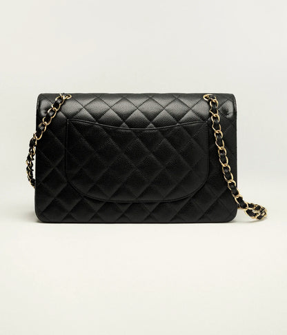Klassische große schwarze Tasche