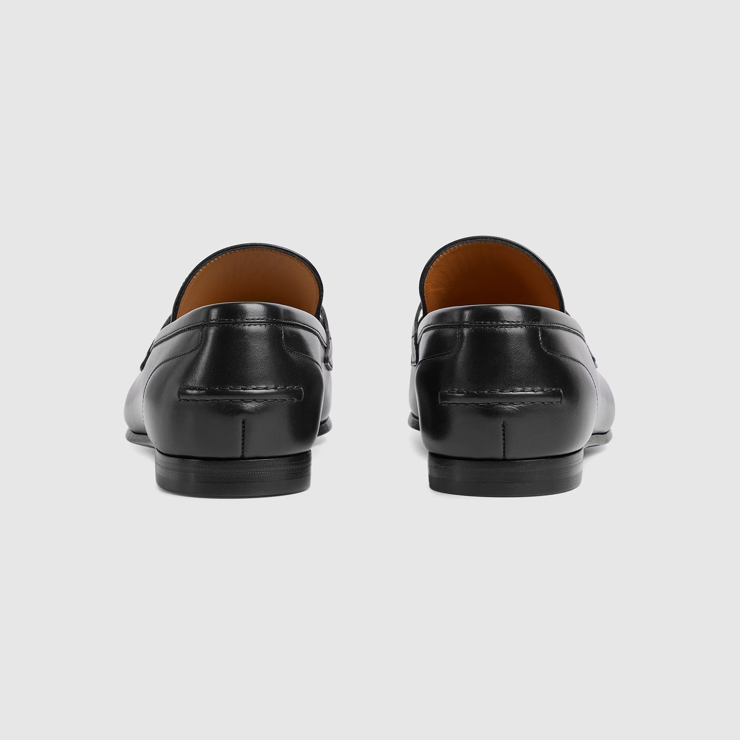 Men's GG Jordaan Loafer in Black with Silver Buckle