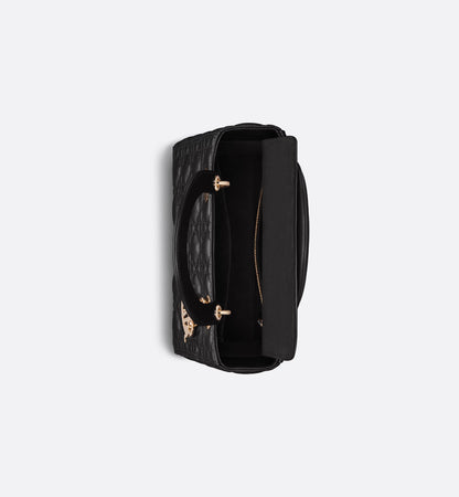 Große schwarze Lady Dior Tasche
