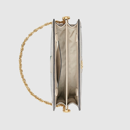 Ophidia – Mittlere Schultertasche aus GG Supreme in Beige
