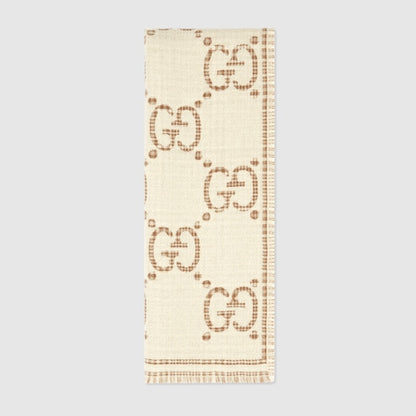 GG WHITE SCARF