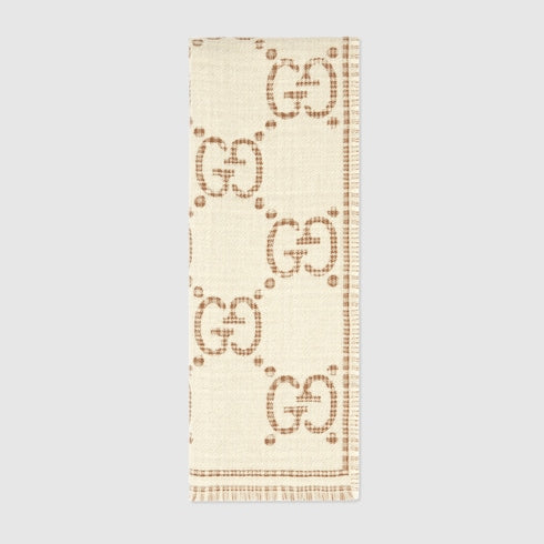 GG WHITE SCARF
