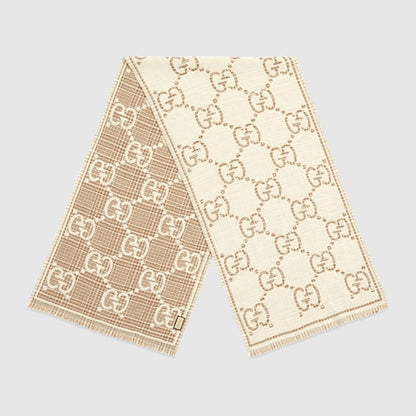 GG WHITE SCARF