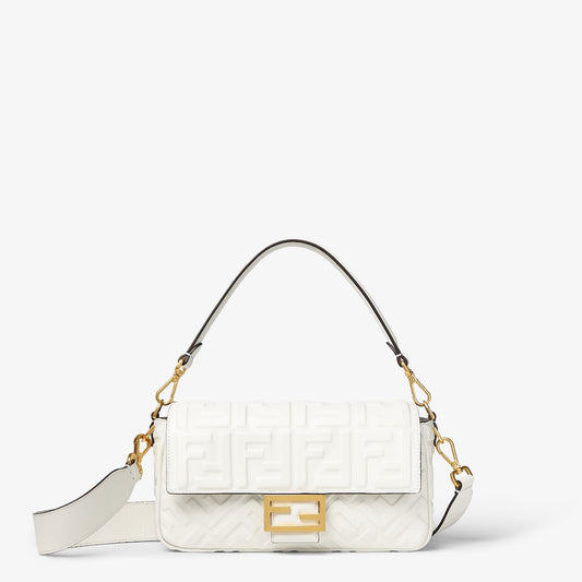 White leather baguette