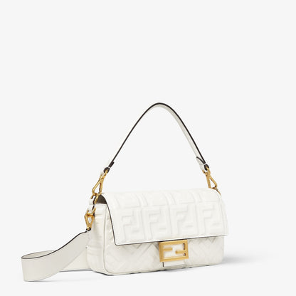White leather baguette