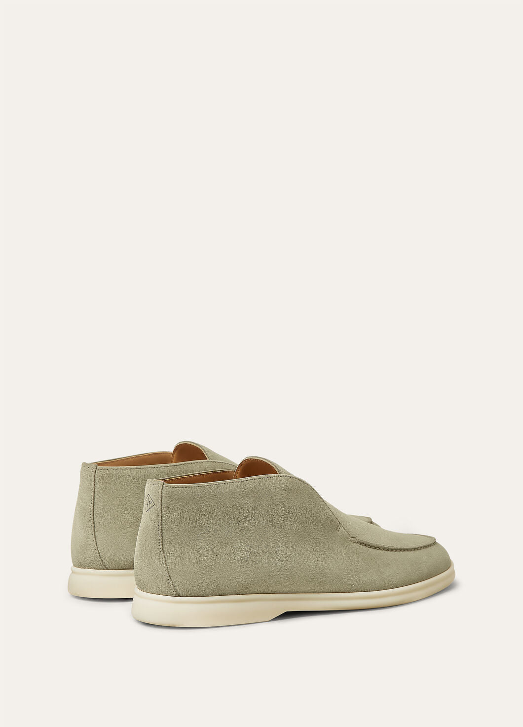 Open Walk Suede Military Grey Ankle Boots