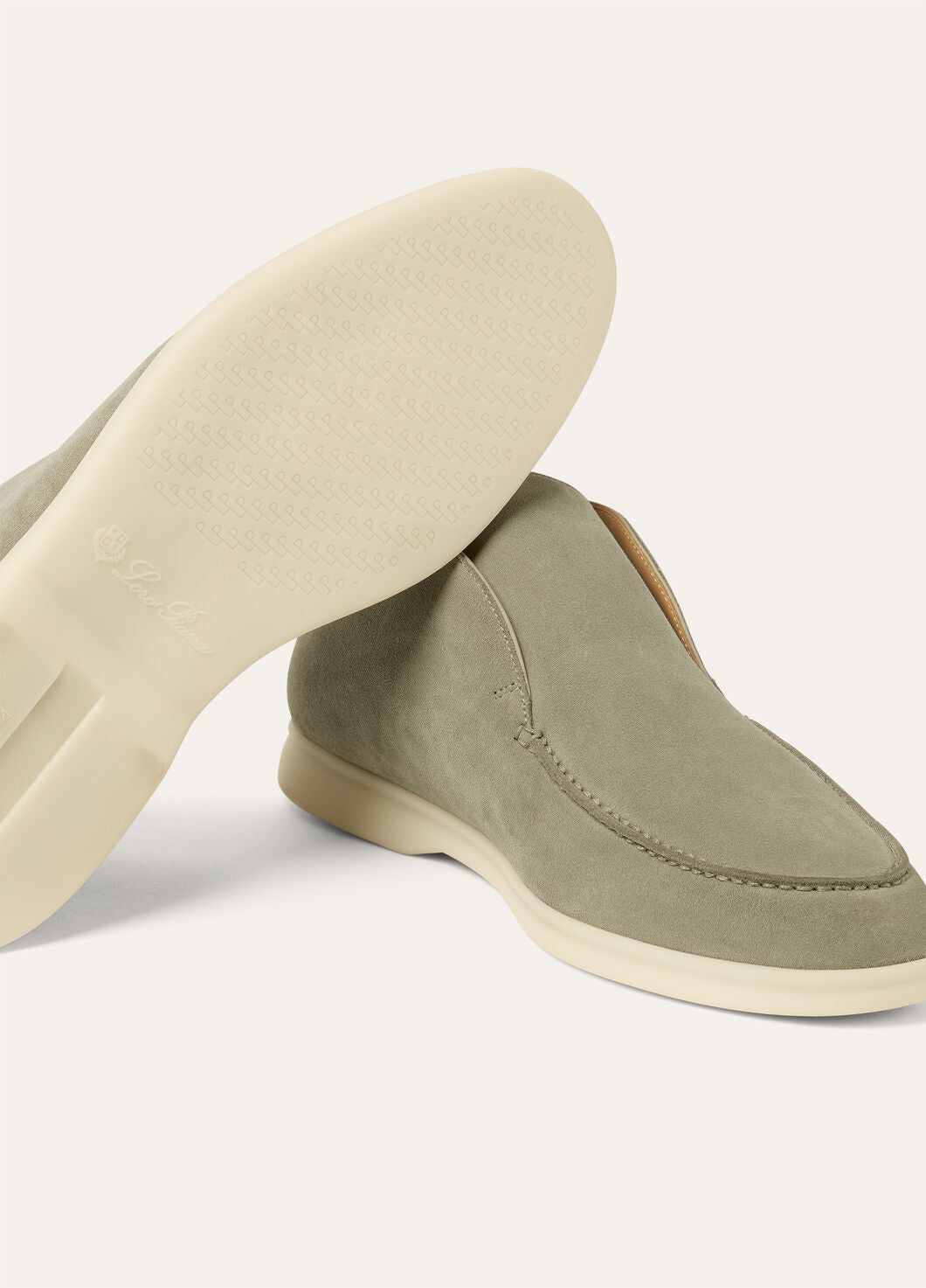 Open Walk Suede Military Grey Ankle Boots