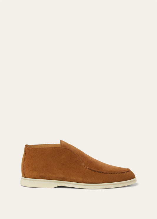 Open Walk ankle boots in Suède Cocoa