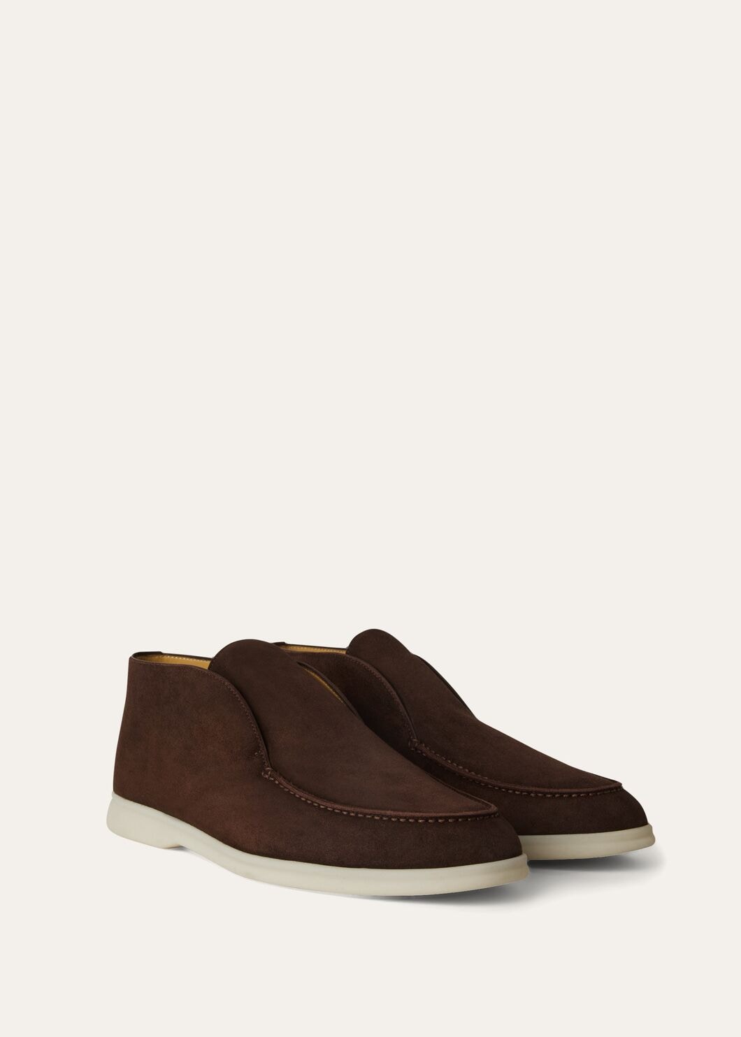 Open Walk Suede Chocolate Ankle Boots